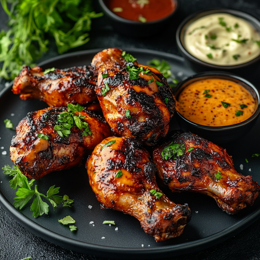 Grilled Chicken with Muscle Sauce Peri Peri